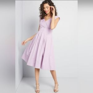 Modcloth x Emily and Fim Florence dress L purple nwt
